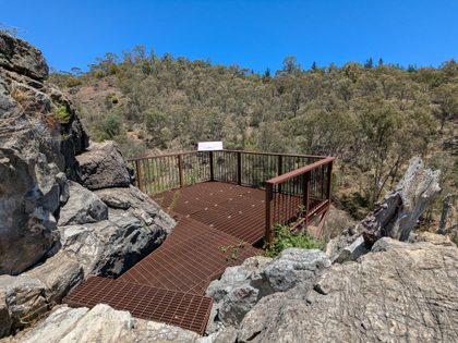 Cotter cave and lookout platform